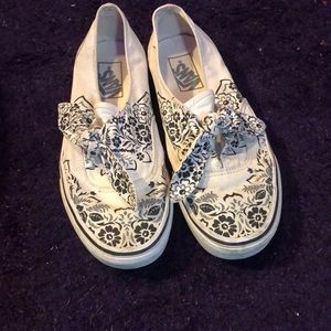 Rare vans white bandana tie